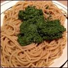 Spaghetti mit Brennnesselpesto