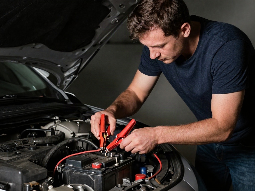 Auto Batterie laden