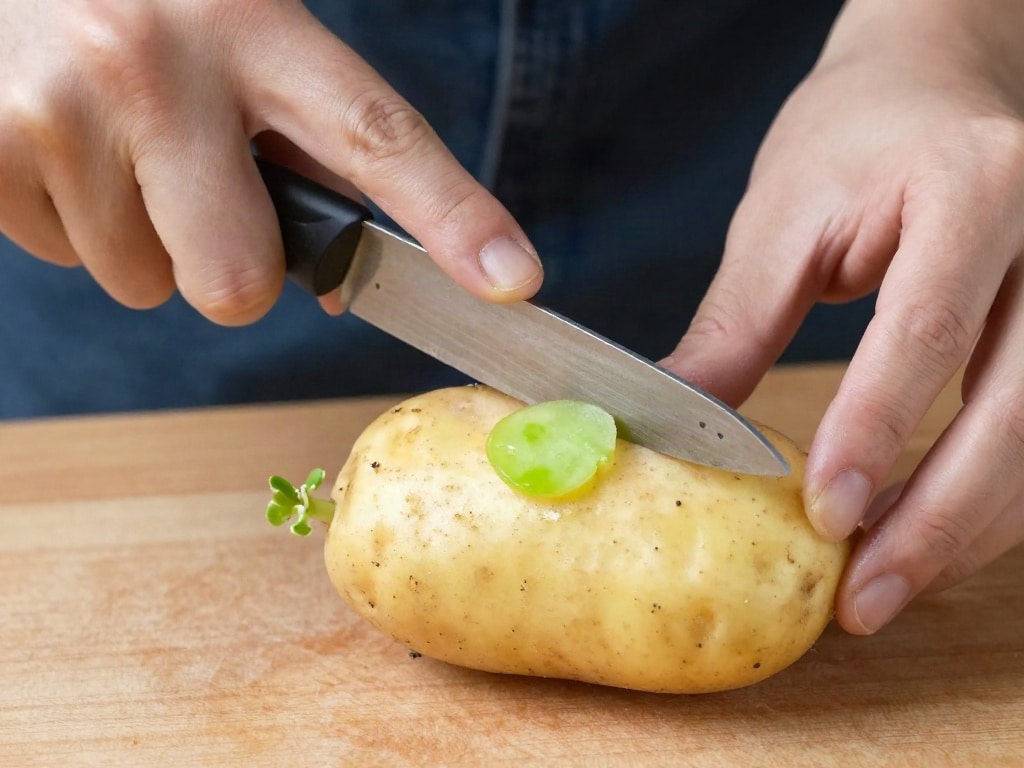 Kartoffeln mit Keimen essen