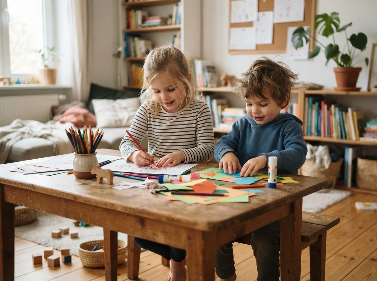 Kinder beschäftigen zuhause